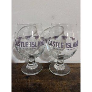 Castle Island Brewing Tulip Glasses - Set Of 2 - South Boston MA